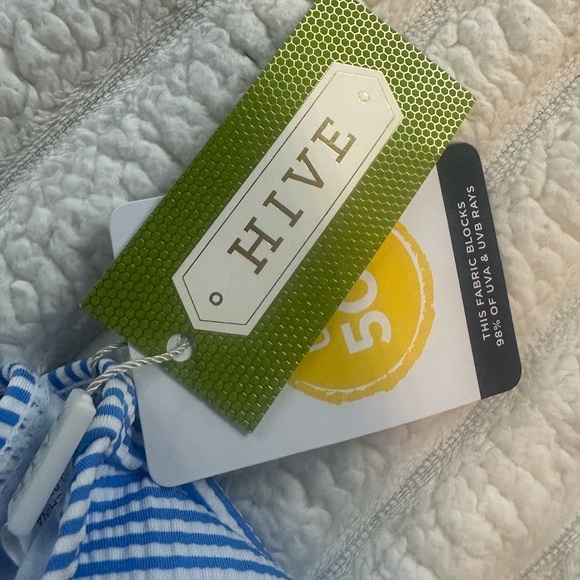 Blue Striped Kids Swim Set - Picture 2 of 3